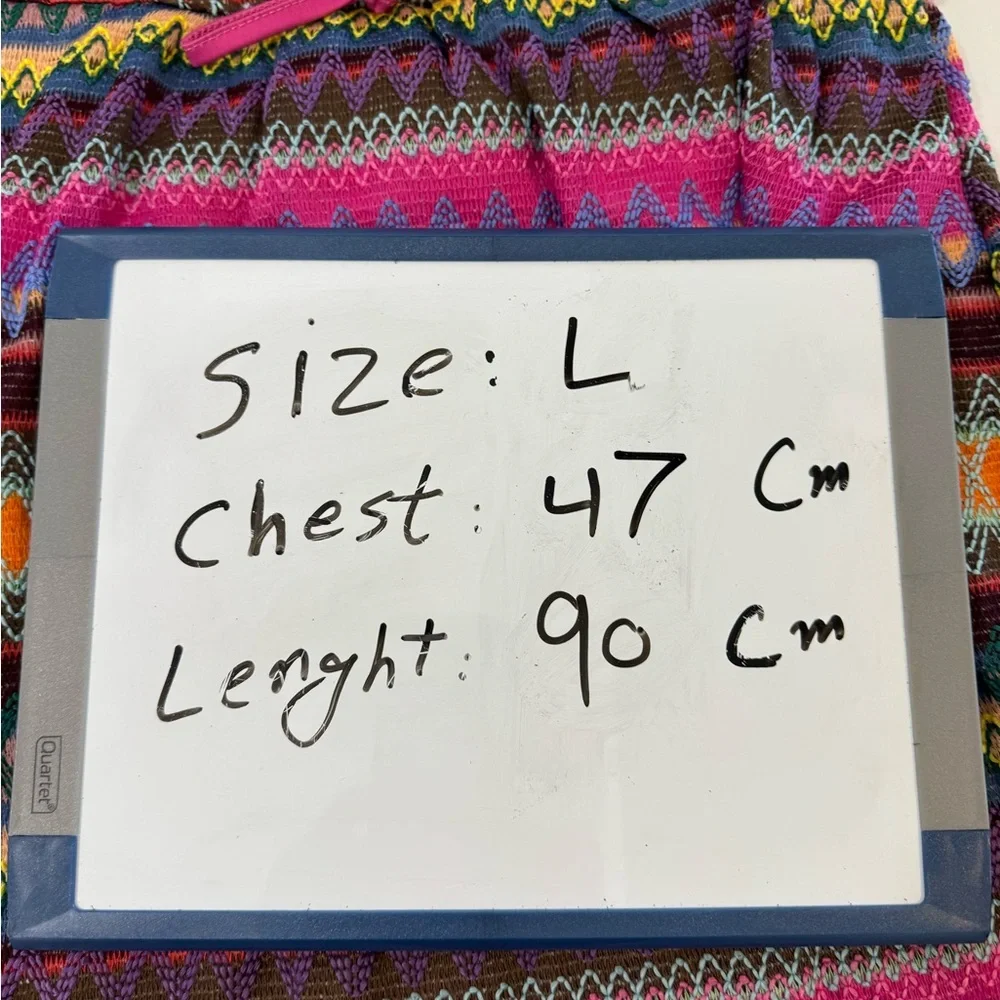 Colorful Patterned Mini Dress - Picture 8 of 8